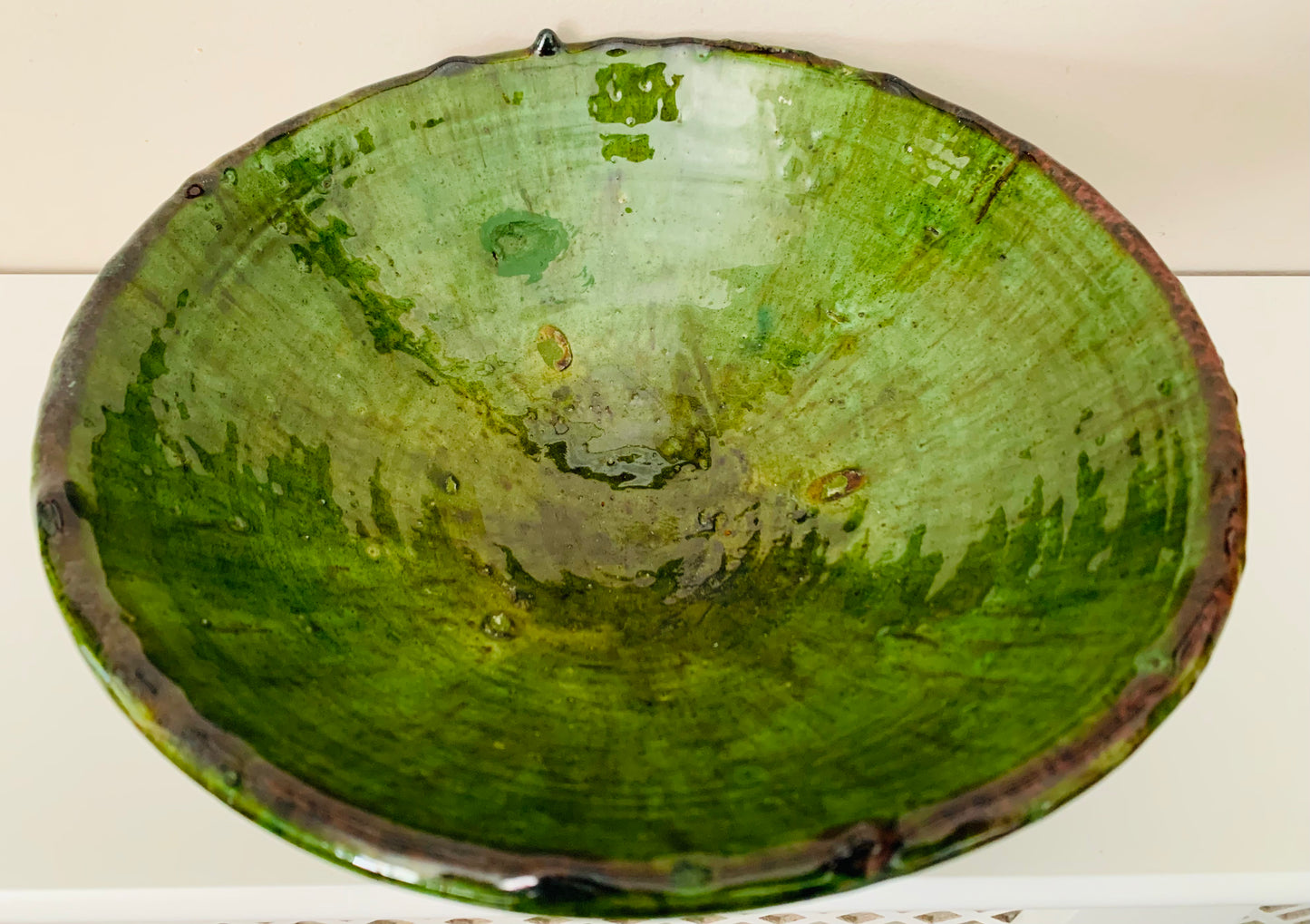 Moroccan Tamegroute Ceramic Bowl Handmade
