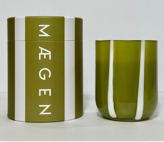 Fresh Olive & Lemon fragrance, MAEGEN 'Atlina' scented candle in  280g/10oz