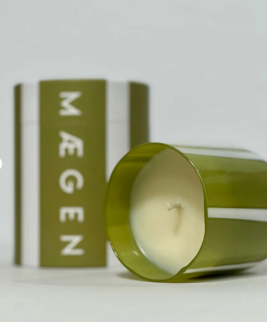 Fresh Olive & Lemon fragrance, MAEGEN 'Atlina' scented candle in  280g/10oz