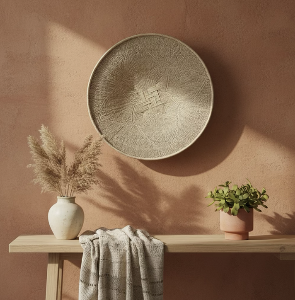Hand-Woven Sweet Grass Basket